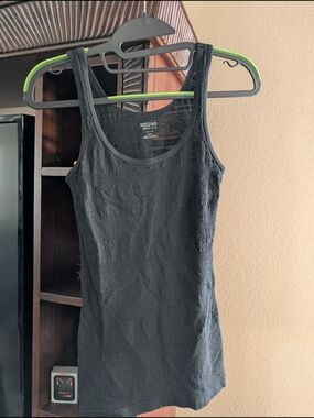 Mossimo Supply Co. Black Ribbed Tank Top